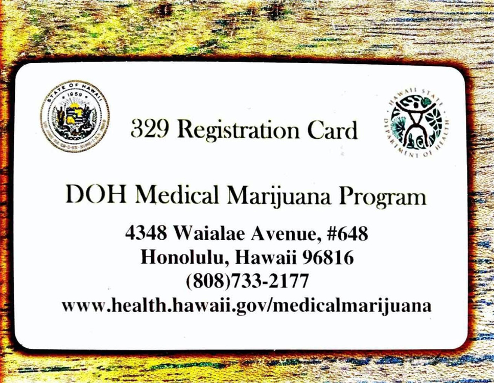 329 Marijuana Card